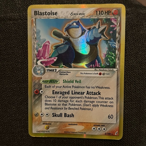 delta pokemon cards 2005 EX Species 16/113 Tyranitar (Delta Species) Holo Ra Final Form Collectables Colorless Psychic Boom (20+) Does 20 damage plus 10 more damage for each Energy attached to the Defending Pokmon Who else loves the delta